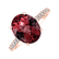 Diamond ring with Rhodolite Playful Glamour2