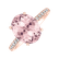 Diamond ring with Rose Quartz Playful Glamour2