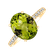 Diamond ring with Peridot Playful Glamour2