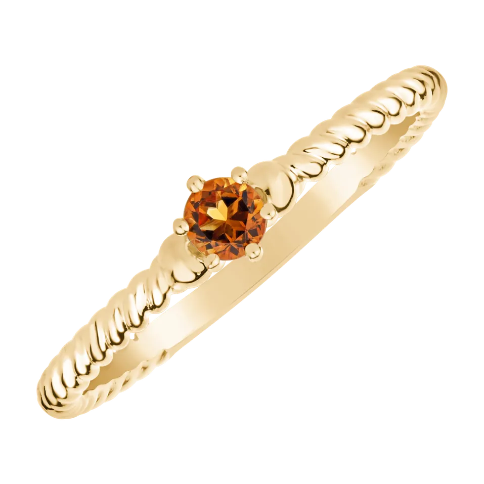 Ring with Citrine Fancy Dream
