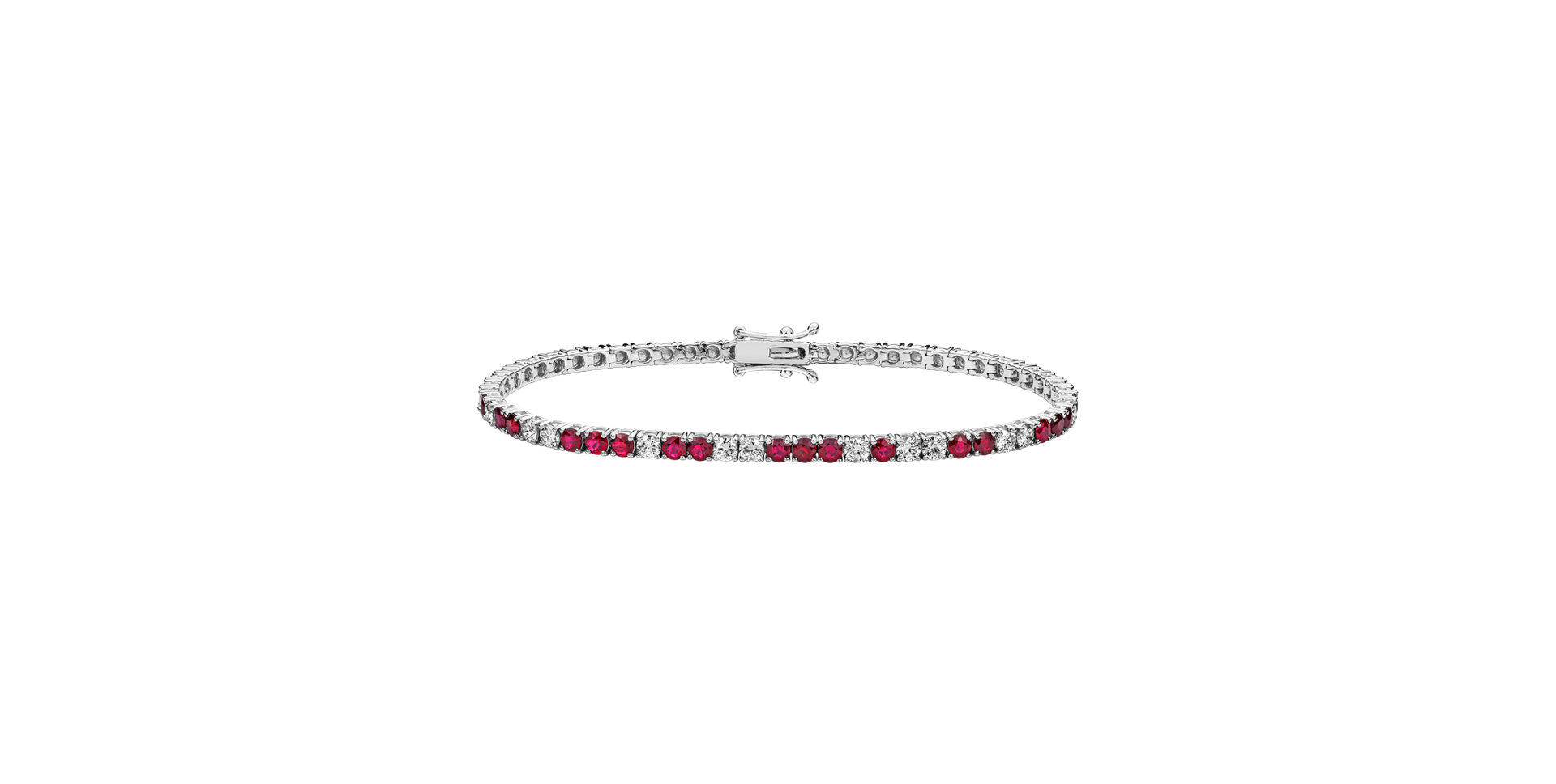 Diamond bracelet with Ruby Aurorra