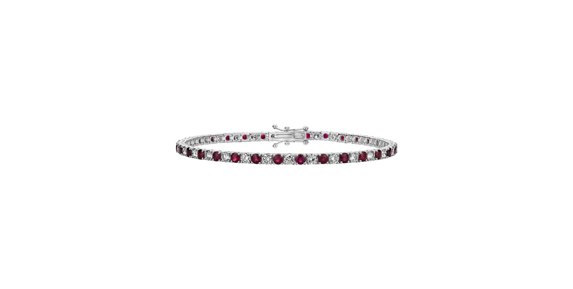 Diamond bracelet with Ruby Belissia