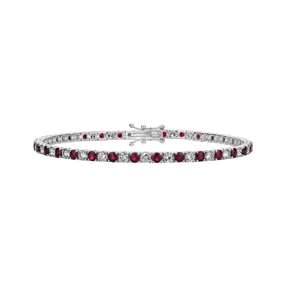 Diamond bracelet with Ruby Belissia