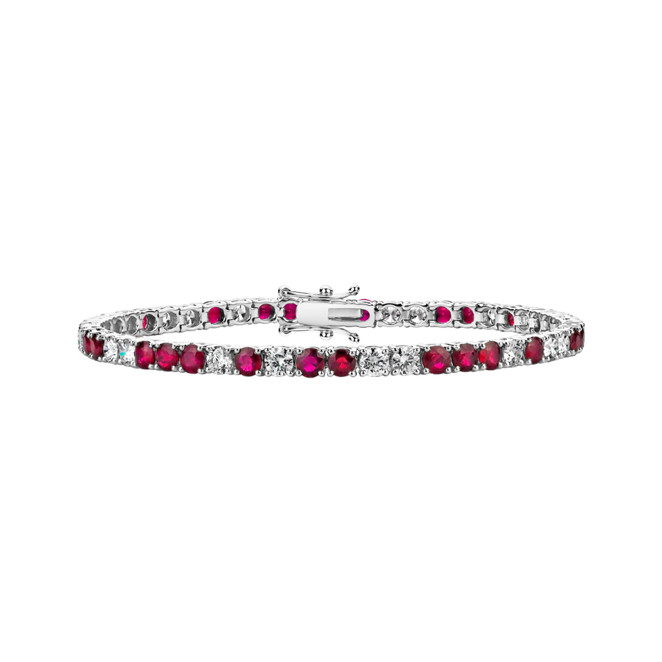 Diamond bracelet with Ruby Belissia