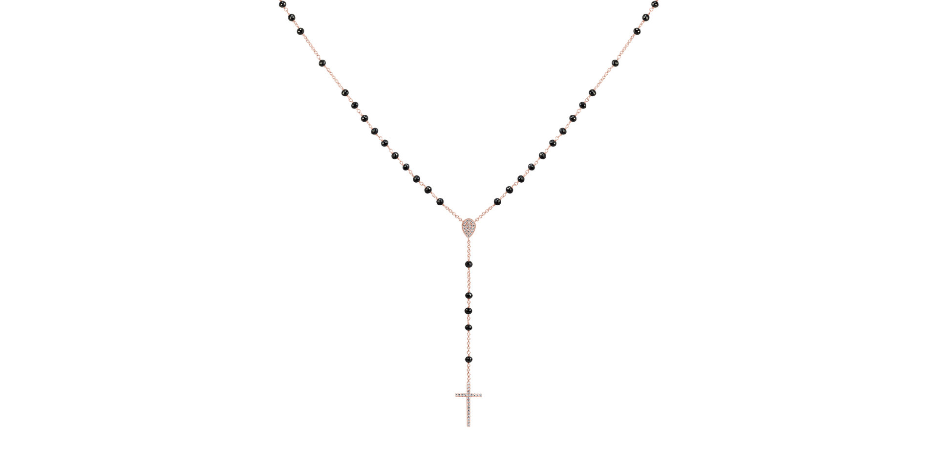 Diamond necklace Elegant Cross