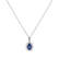 Diamond pendant with Sapphire Princess Sparkle2