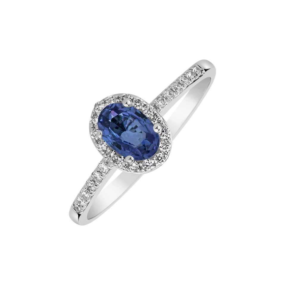 Diamond ring with Sapphire Princess Desperation