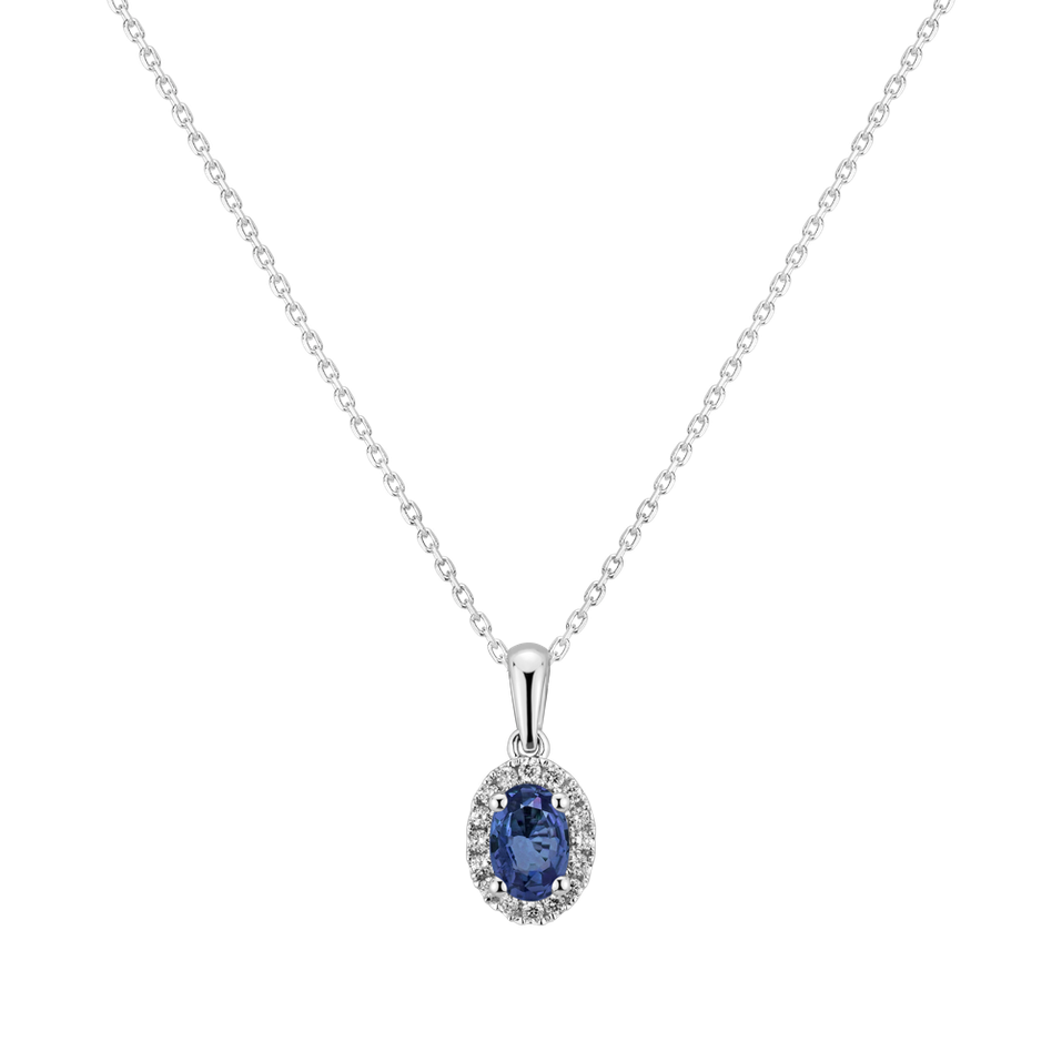 Diamond pendant with Sapphire Princess Essence