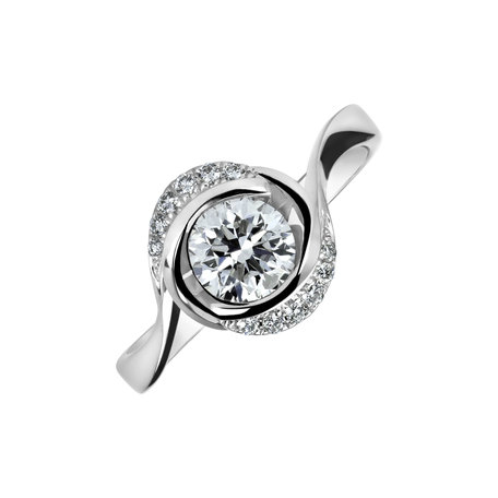 18ct white gold diamond ring Devoted Glow