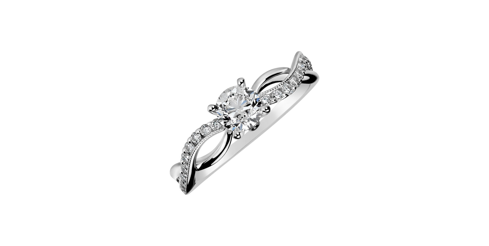 18ct white gold diamond ring Clementia