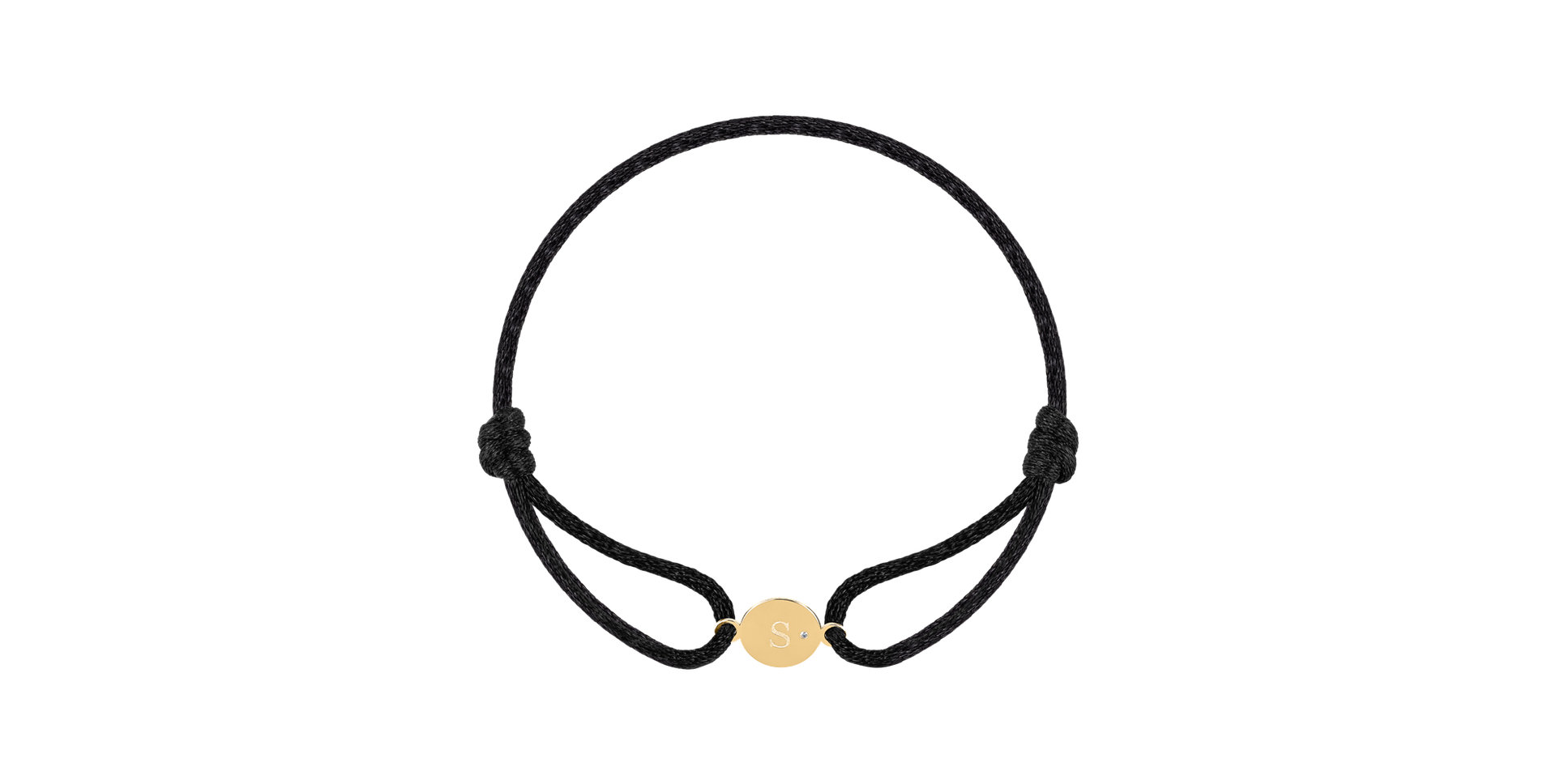 Diamond bracelet Circle Letter S