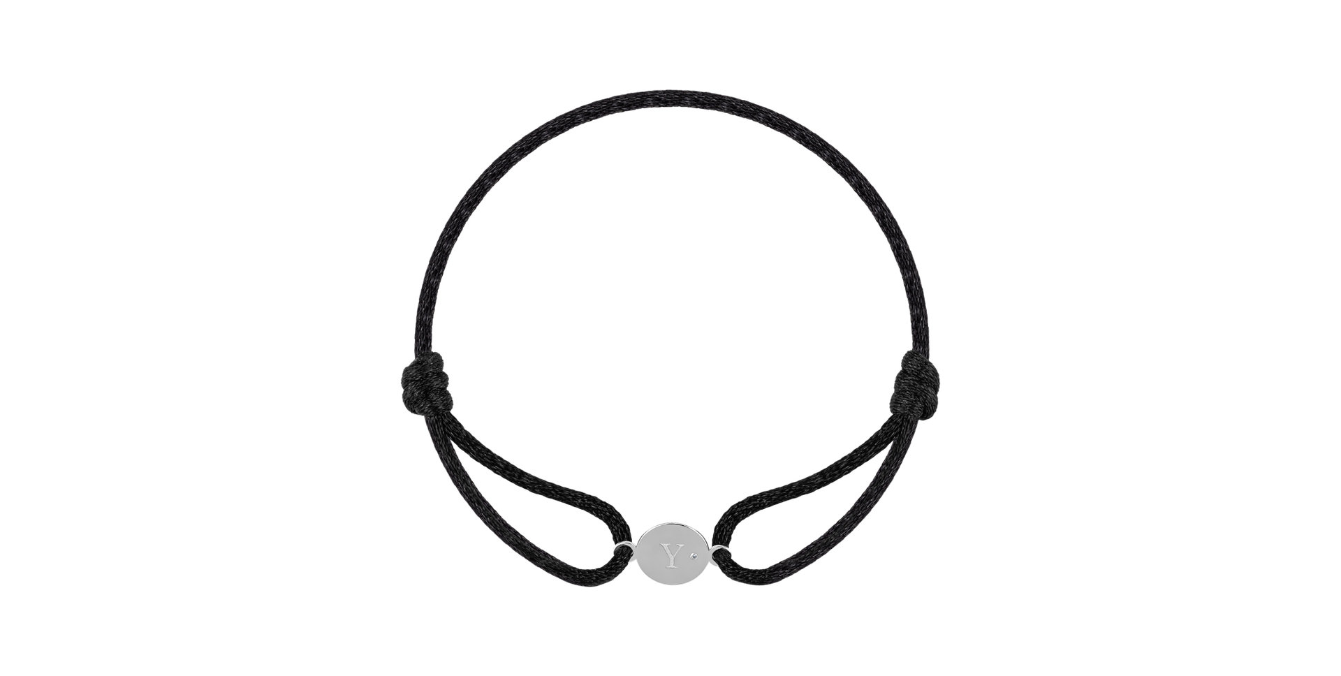Diamond bracelet Circle Letter Y