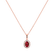 Diamond necklace with Ruby Glamour Princess2