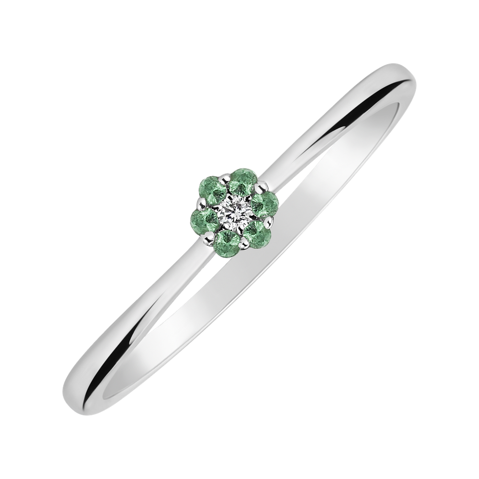 Diamond ring with Sapphire Shiny Constellation