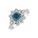 Ring with blue diamonds and white diamonds Regal Majesty2