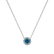 Necklace with blue and white diamonds Dream Sparkle2
