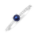 Diamond ring with Sapphire Gem Simplicity2