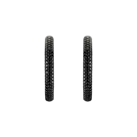 Earrings with black diamonds Eclipse