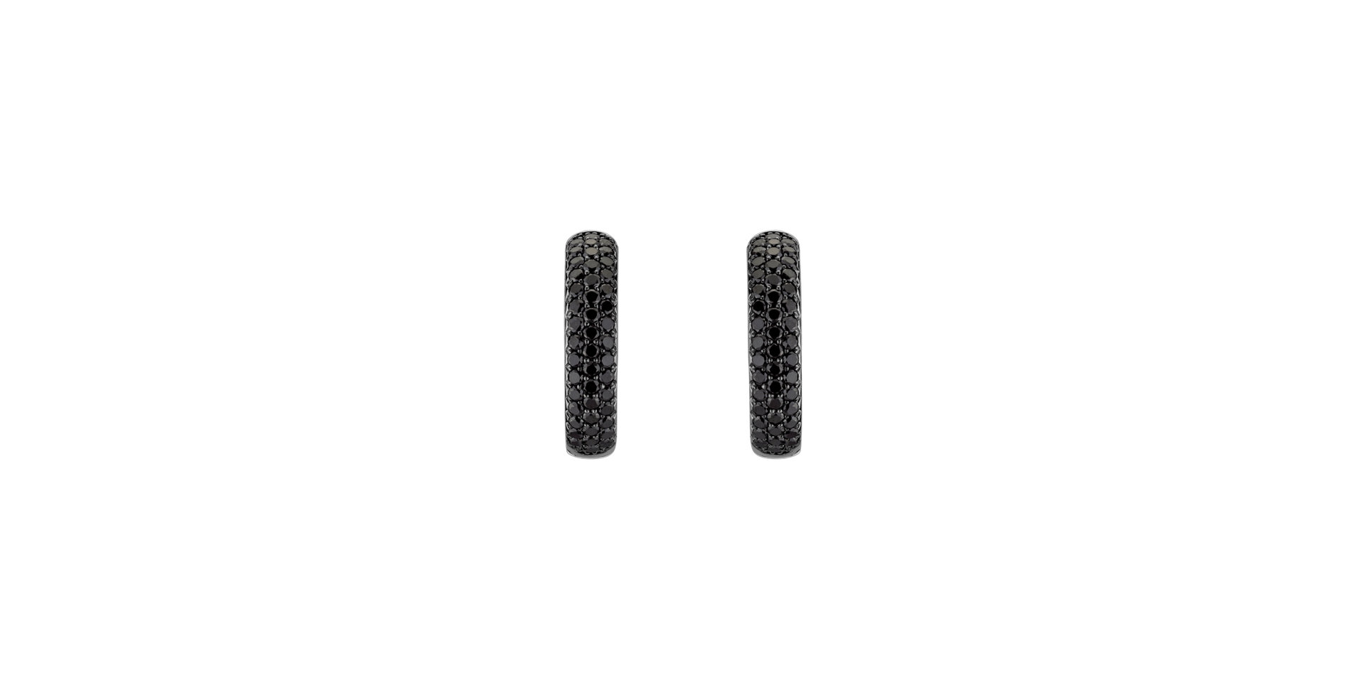 Earrings with black diamonds Aristocratic Taste