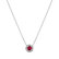 Diamond necklace with Ruby Curvy Wish2