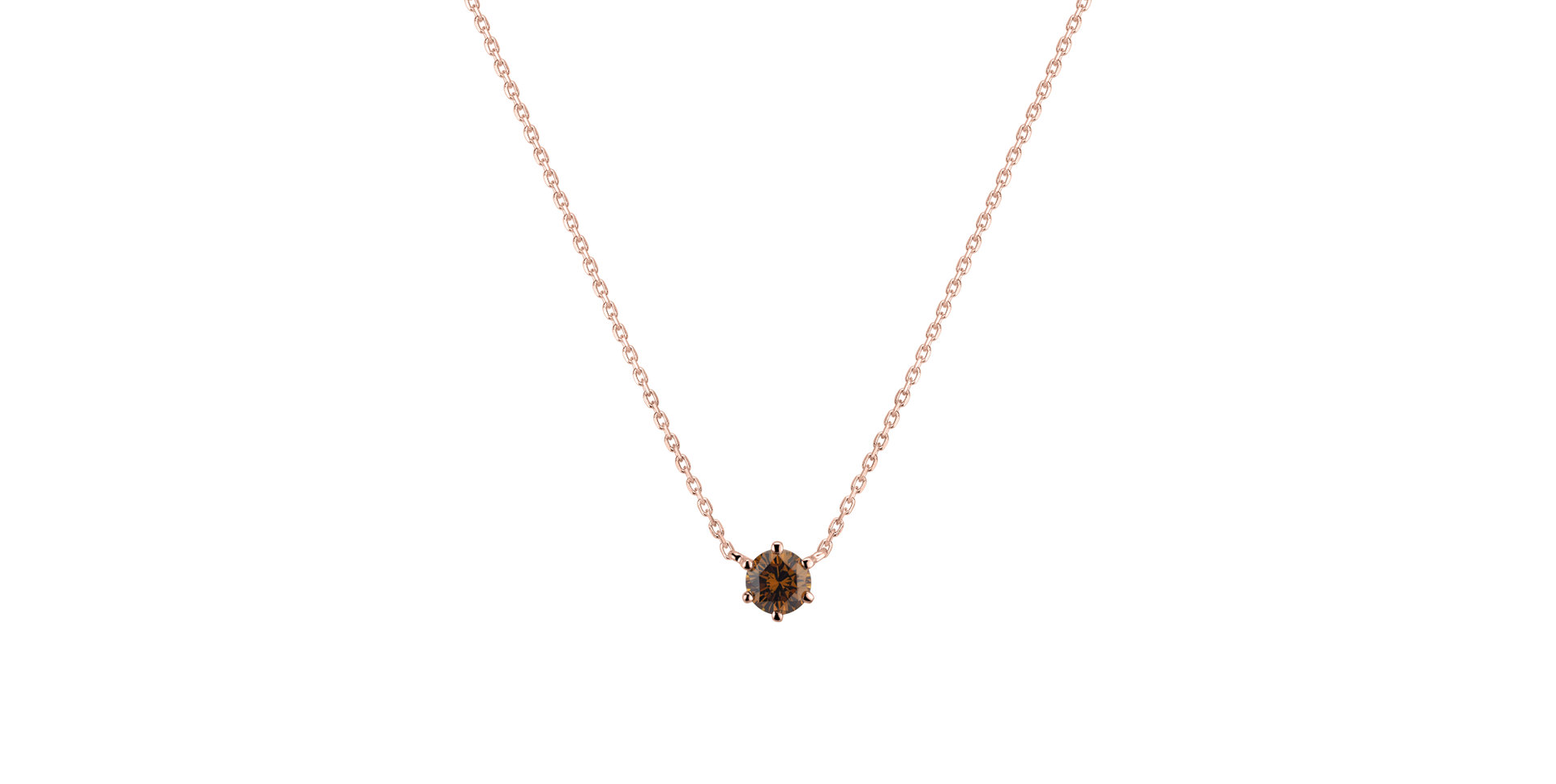 Necklace with orange diamonds Essential Drop