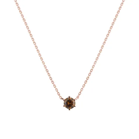 Necklace with orange diamonds Essential Drop