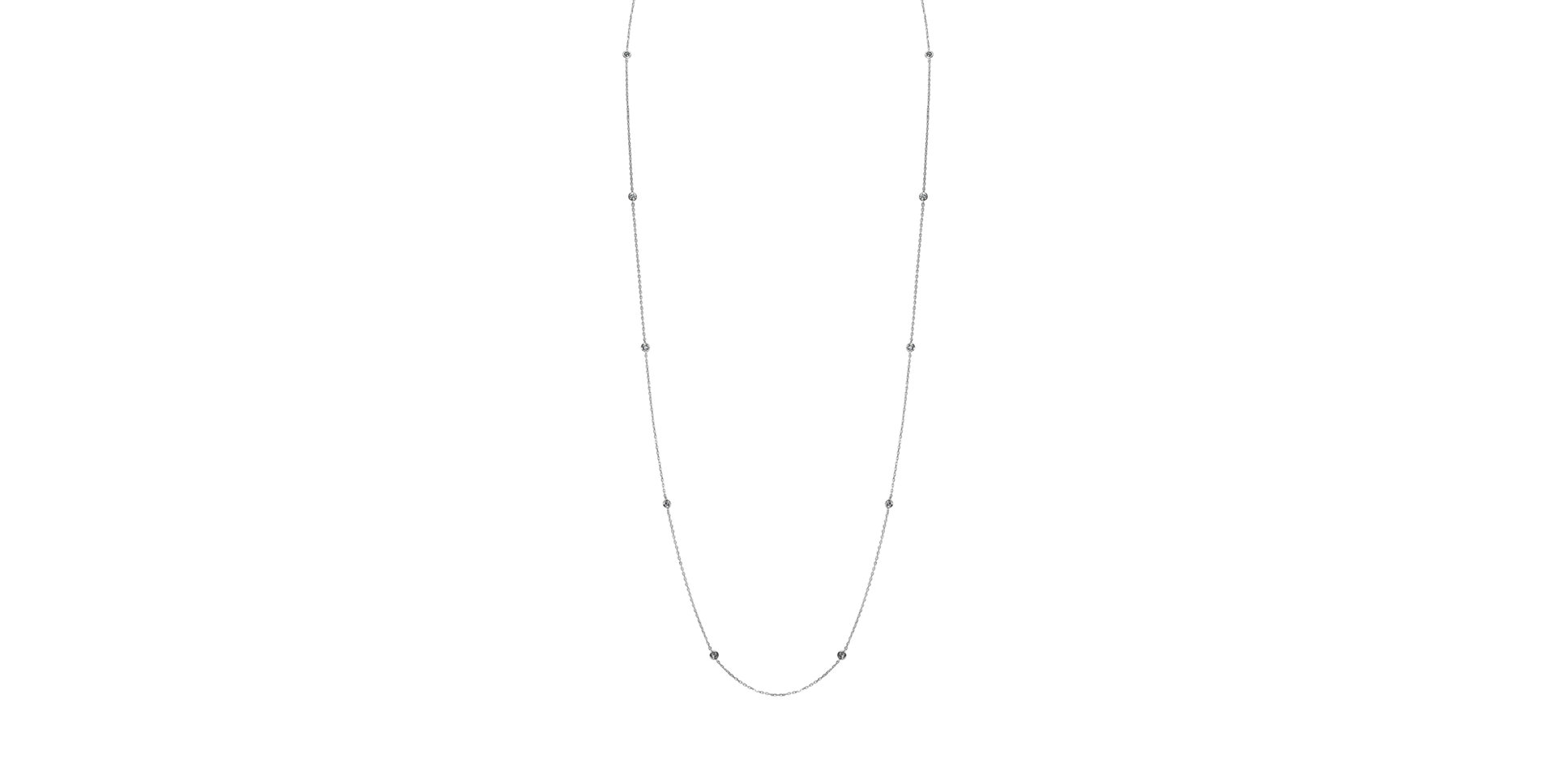 14ct white gold diamond necklace Atervi