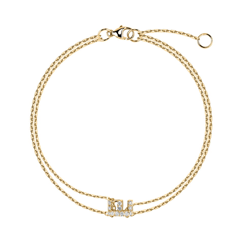 Diamond bracelet Magic Letter