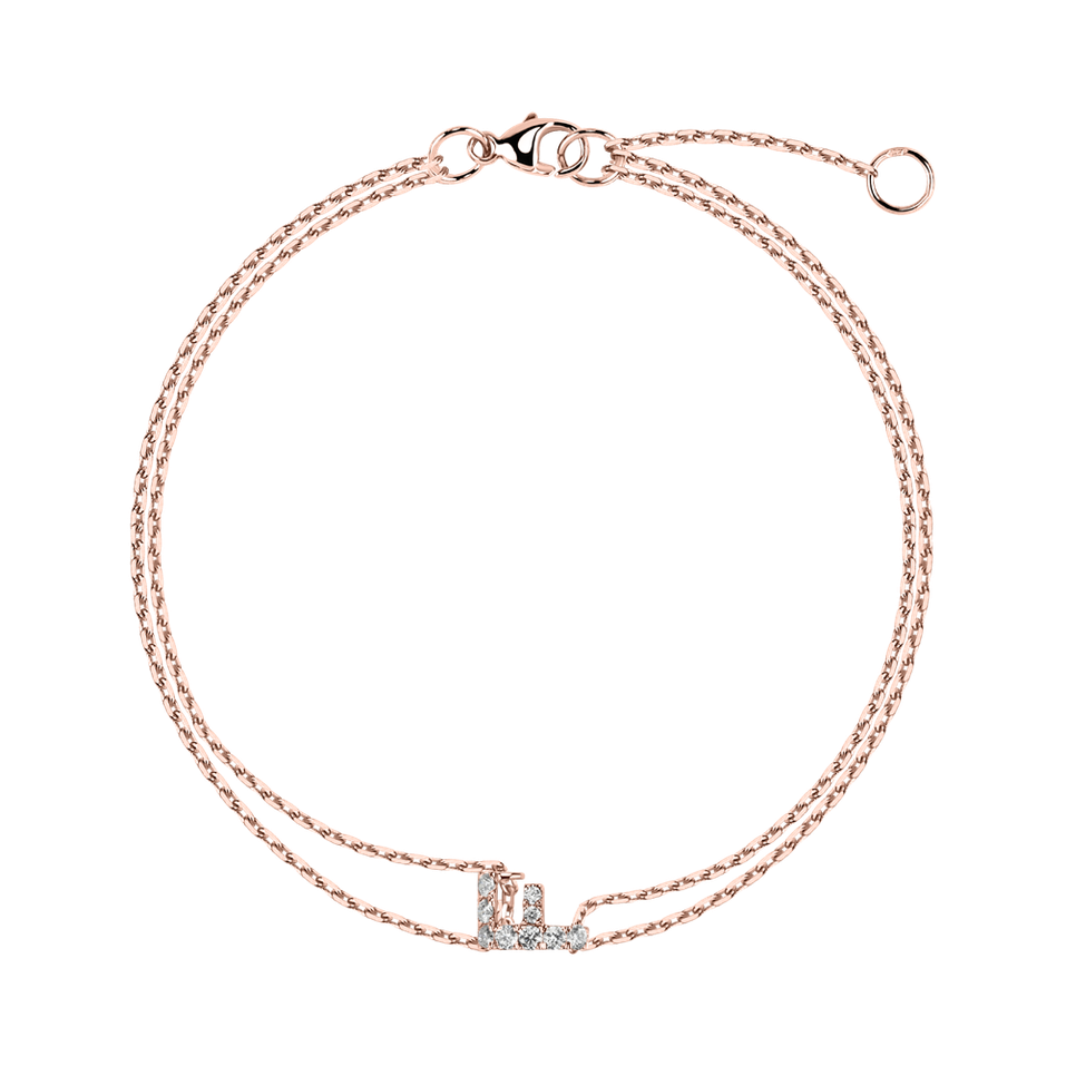 Diamond bracelet Magic Letter