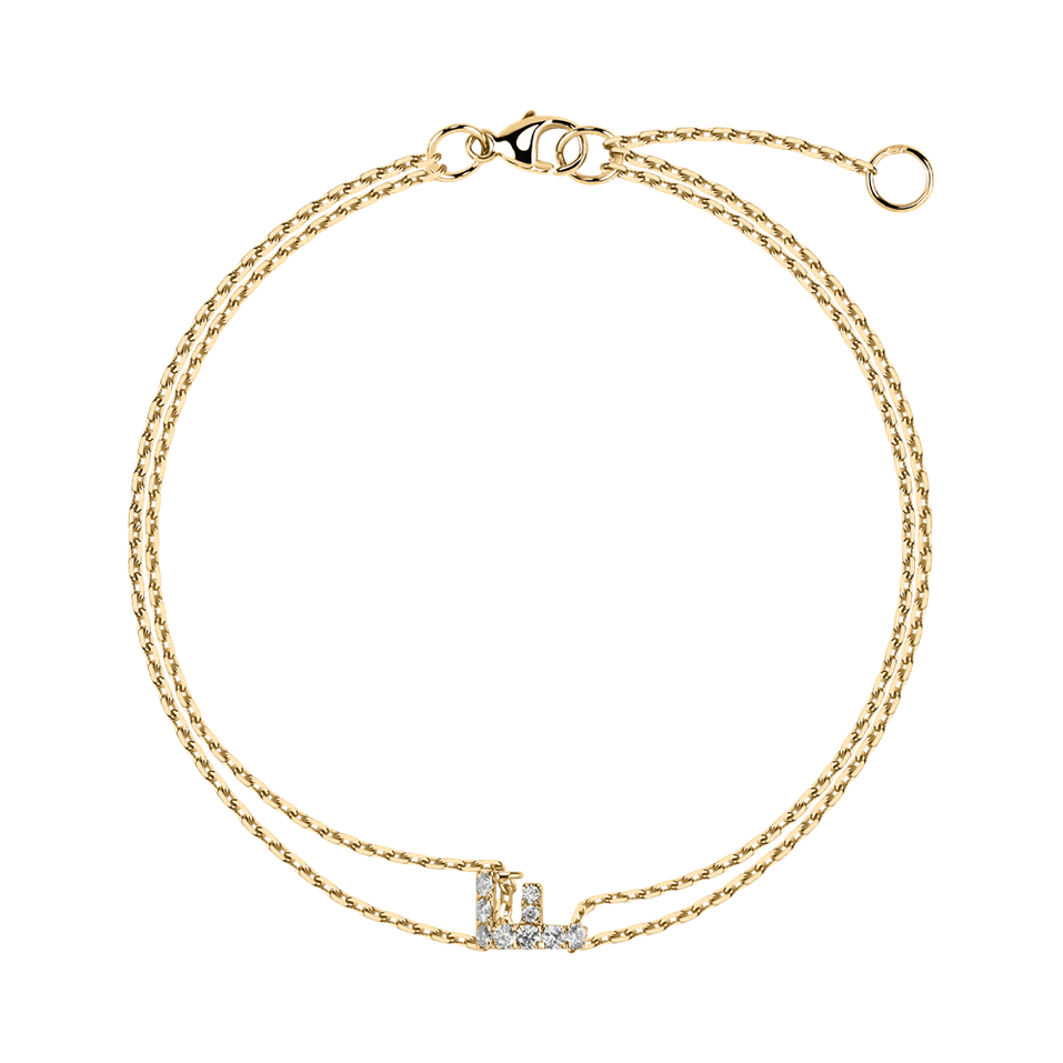Diamond bracelet Magic Letter