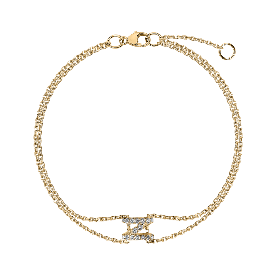 Diamond bracelet Magic Letter