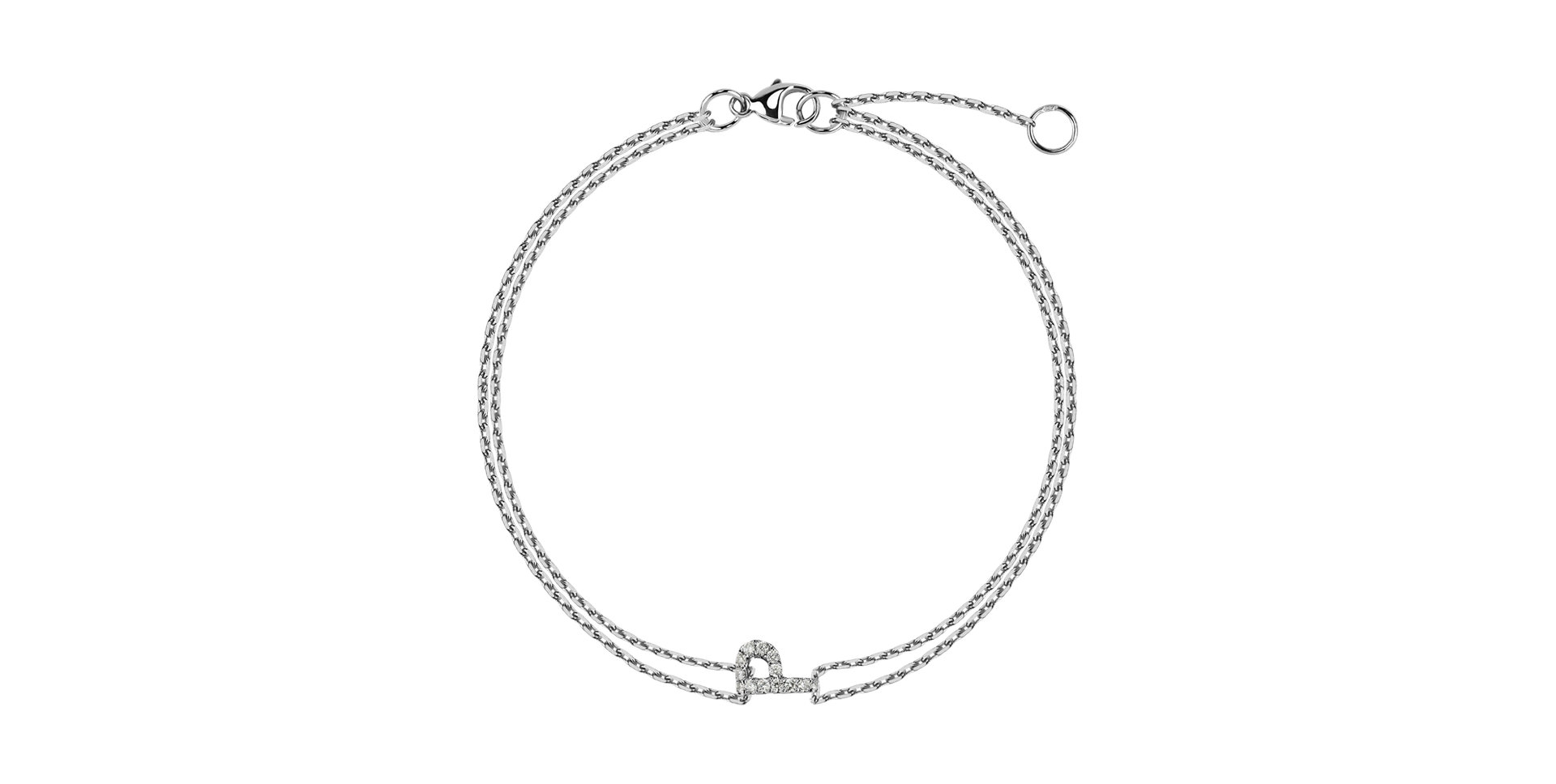 14ct white gold diamond bracelet Brilliant necklace Waterfall Heaven