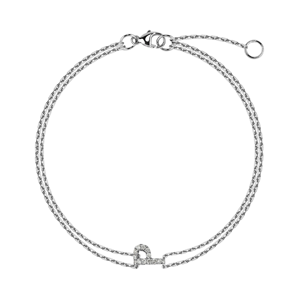 14ct white gold diamond bracelet Brilliant necklace Waterfall Heaven