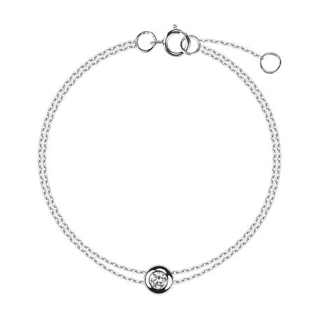 14ct white gold diamond bracelet Cosmic Magic
