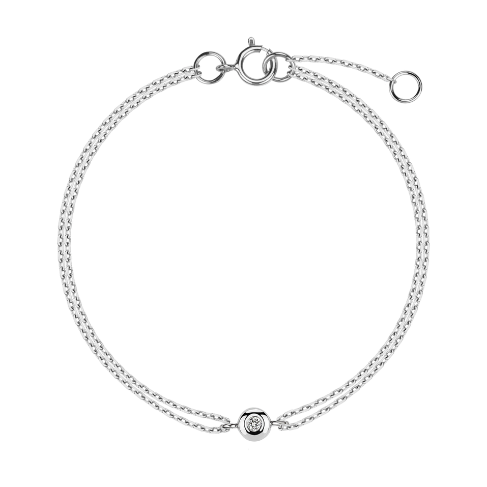 14ct white gold diamond bracelet Nielissa