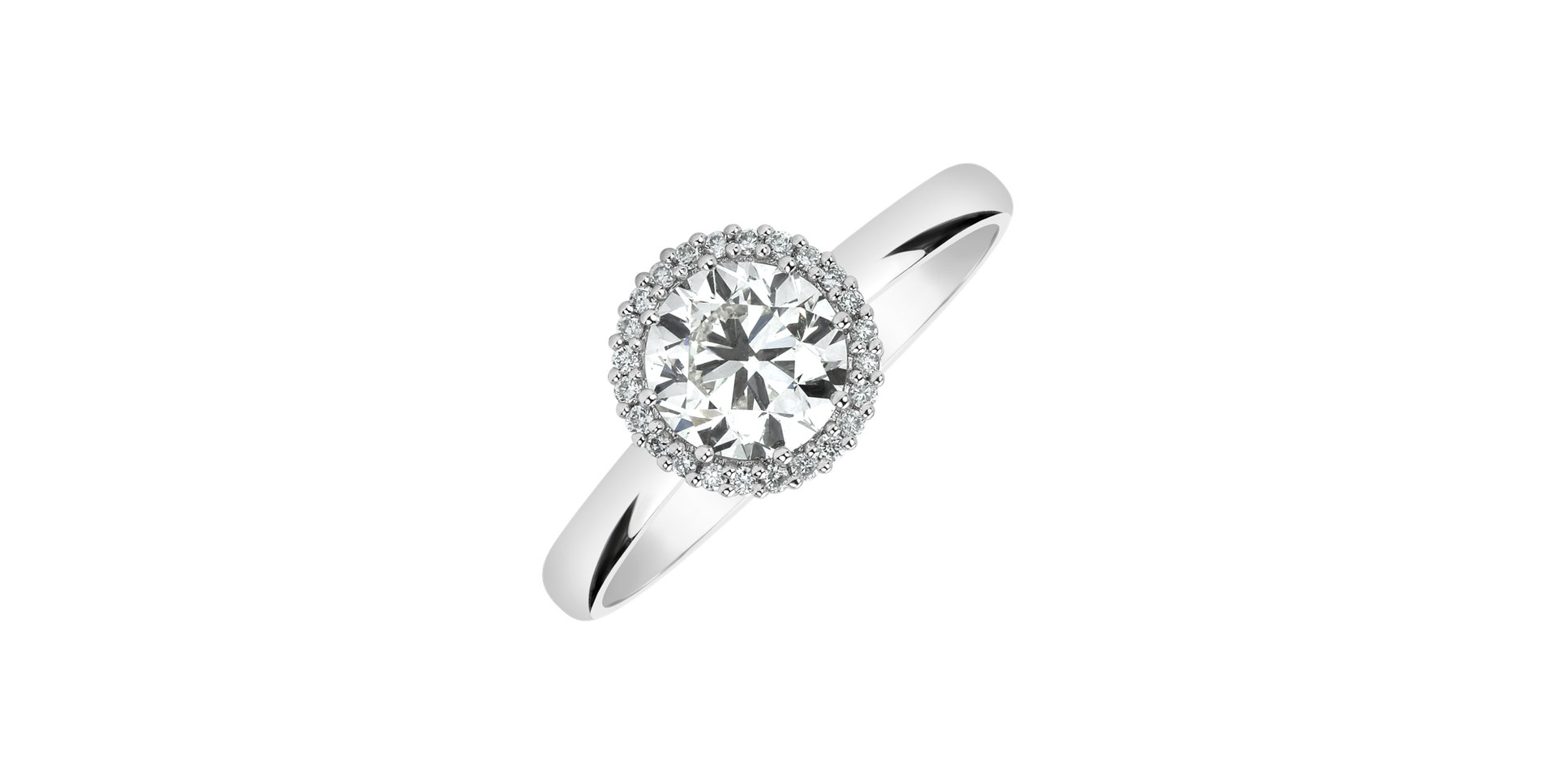 14ct white gold diamond ring Noble Allure
