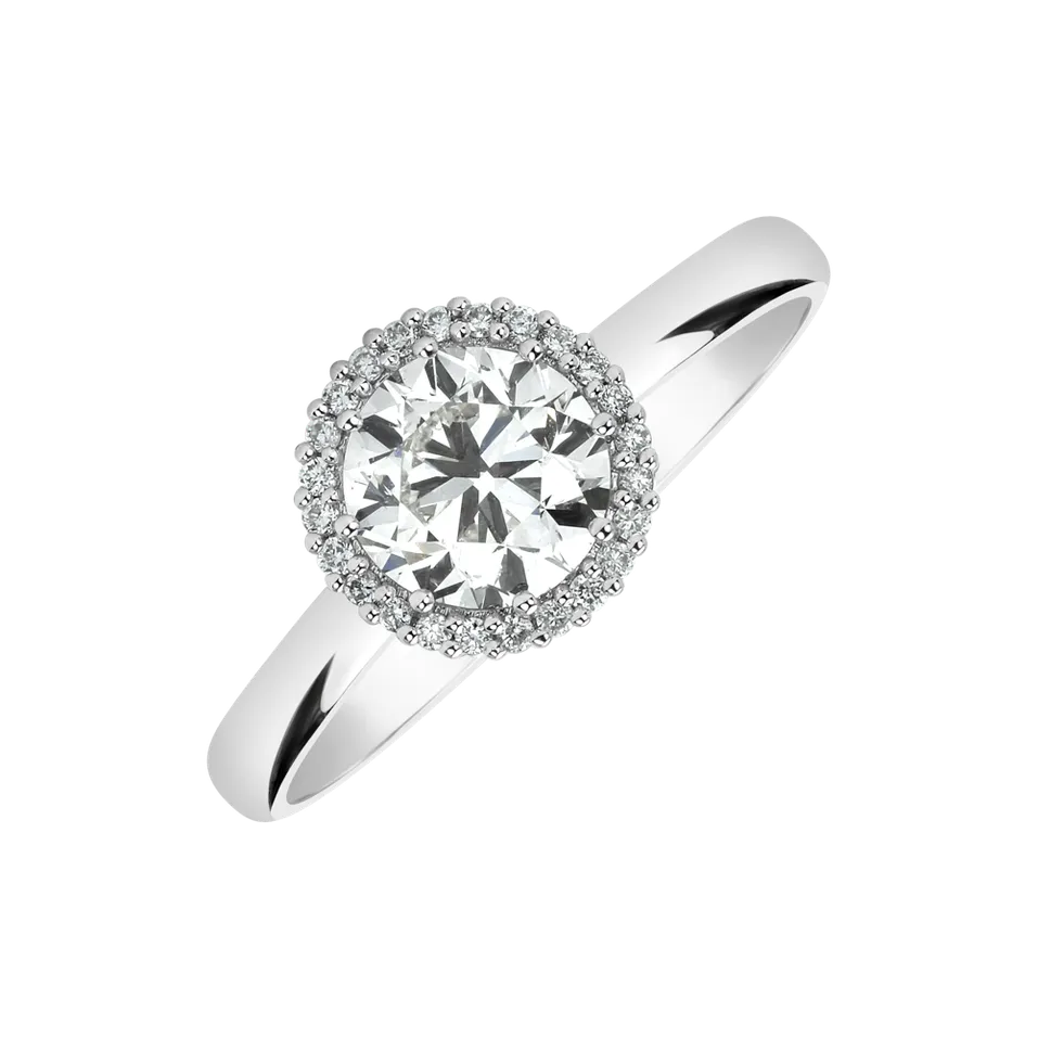14ct white gold diamond ring Noble Allure