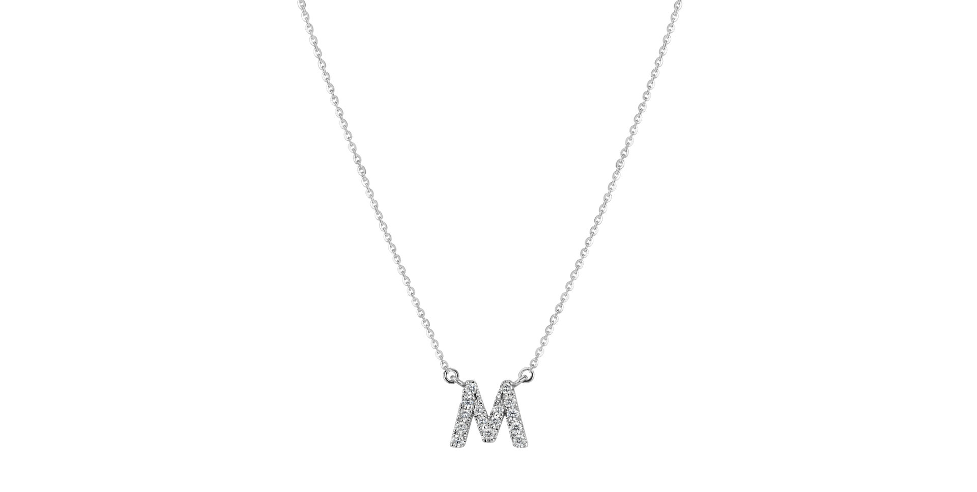 Diamond necklace Shiny Alphabet