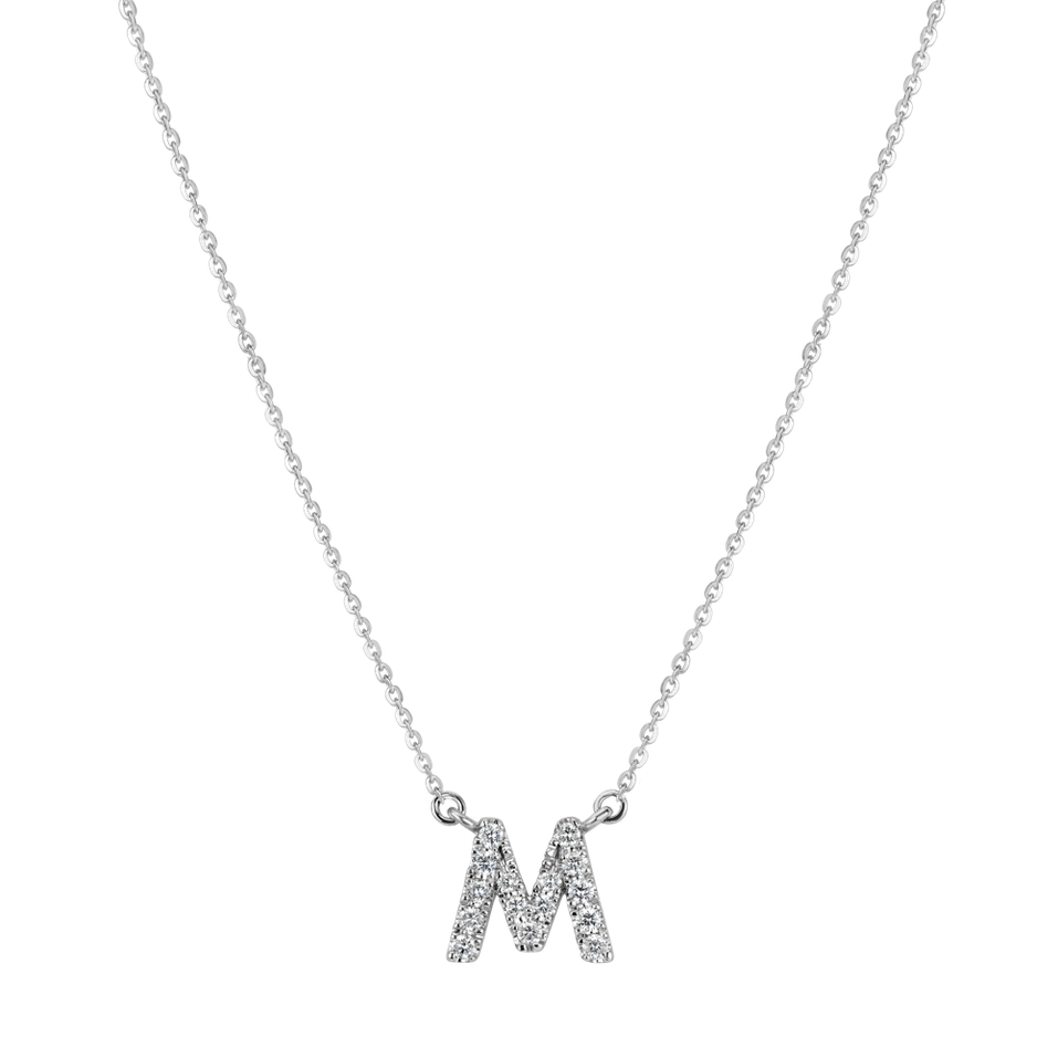 Diamond necklace Shiny Alphabet