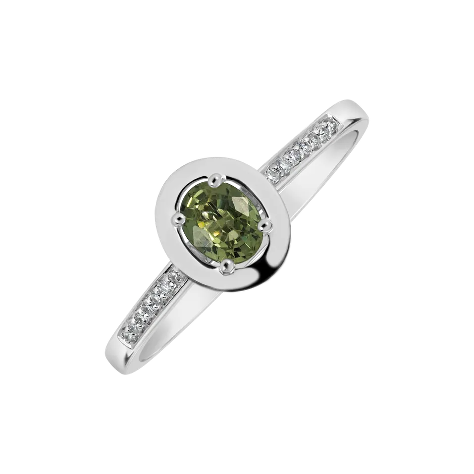 14ct white gold diamond ring Mystic Mirage