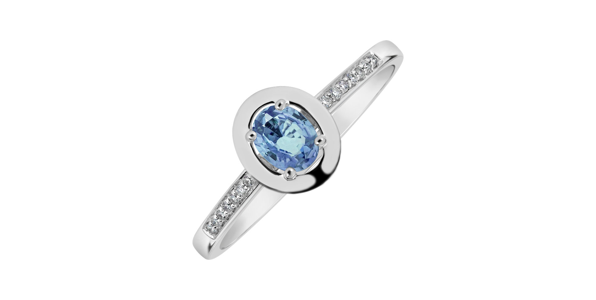 Diamond ring with Sapphire Sapphire Princess