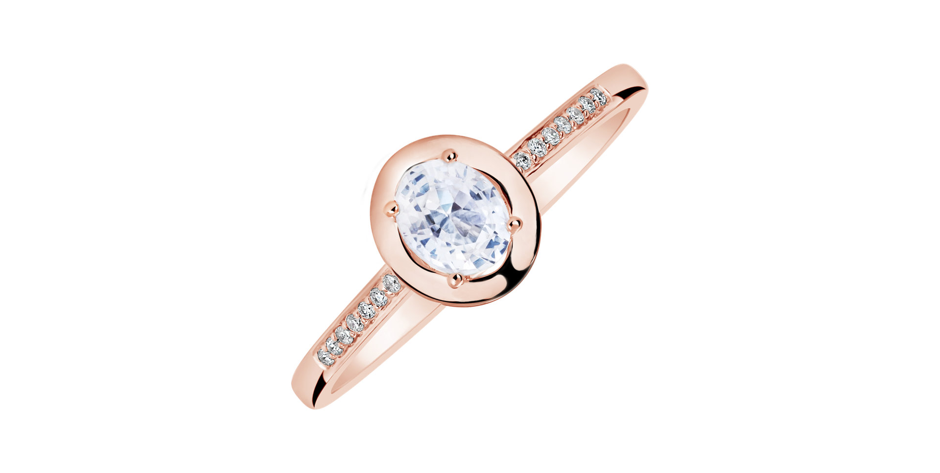 Diamond ring with Sapphire Sapphire Princess