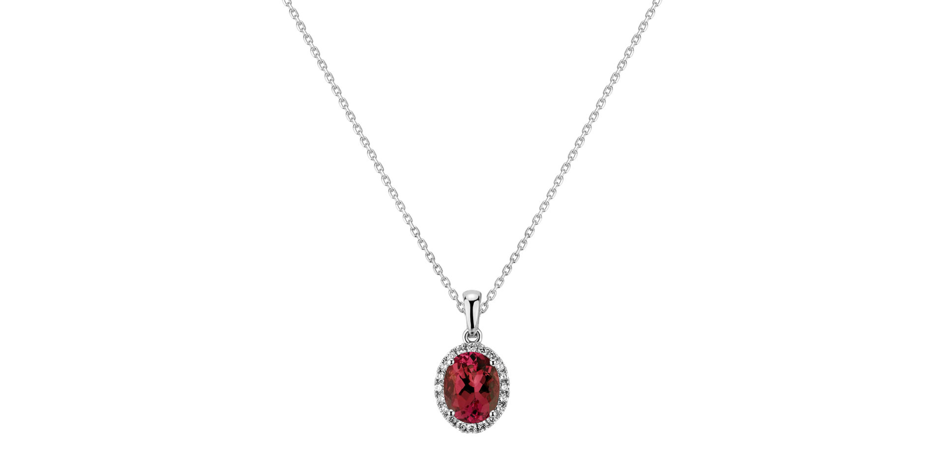 Diamond pendant with Ruby Princess Essence