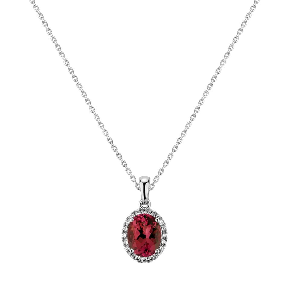 Diamond pendant with Ruby Princess Essence