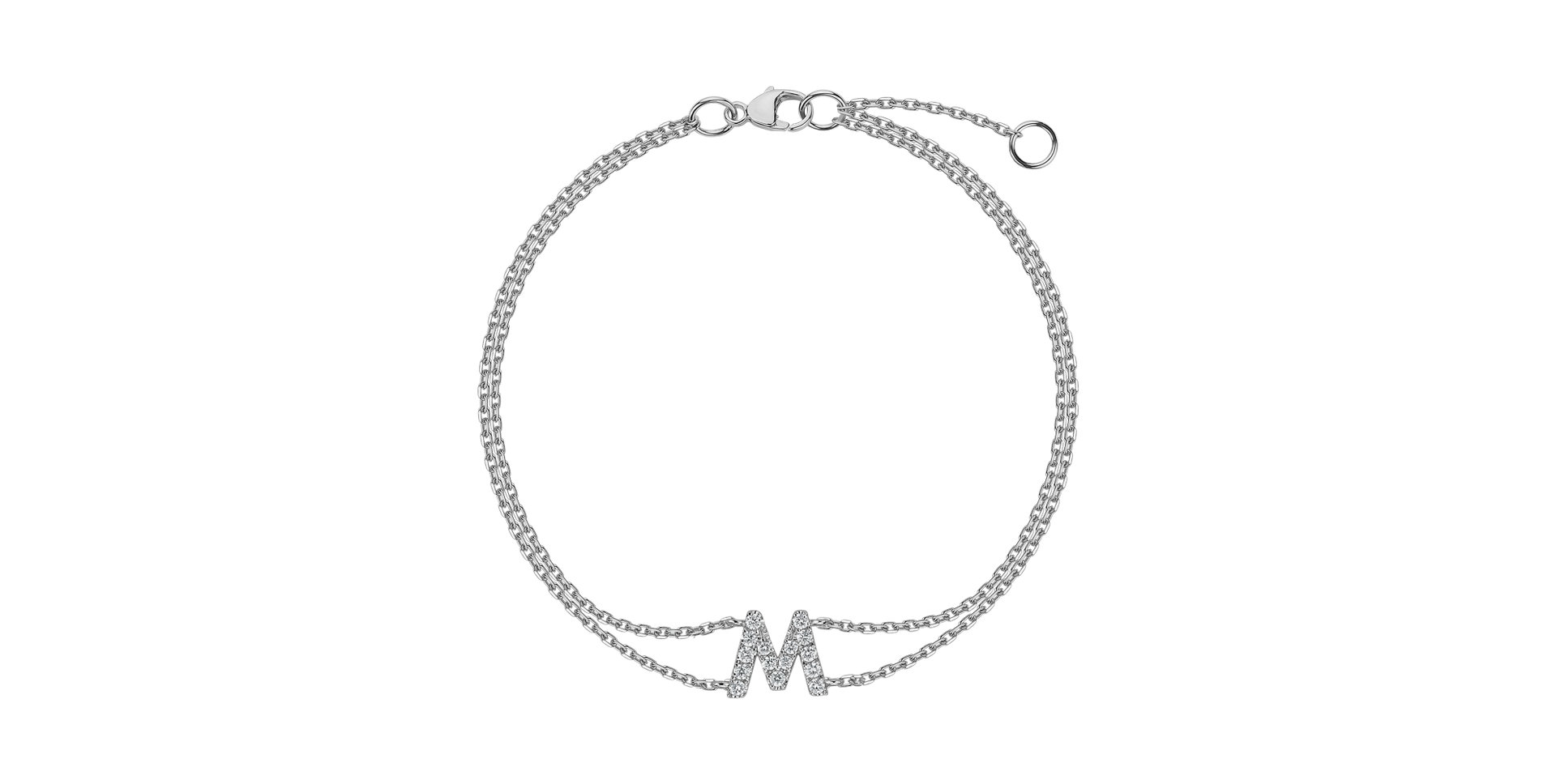 Bracelet with diamonds Alphabet Constellations