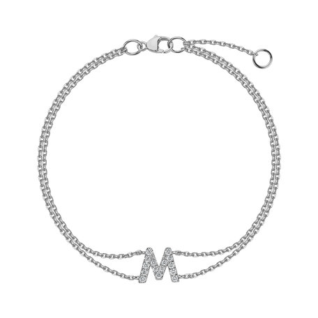 Bracelet with diamonds Alphabet Constellations