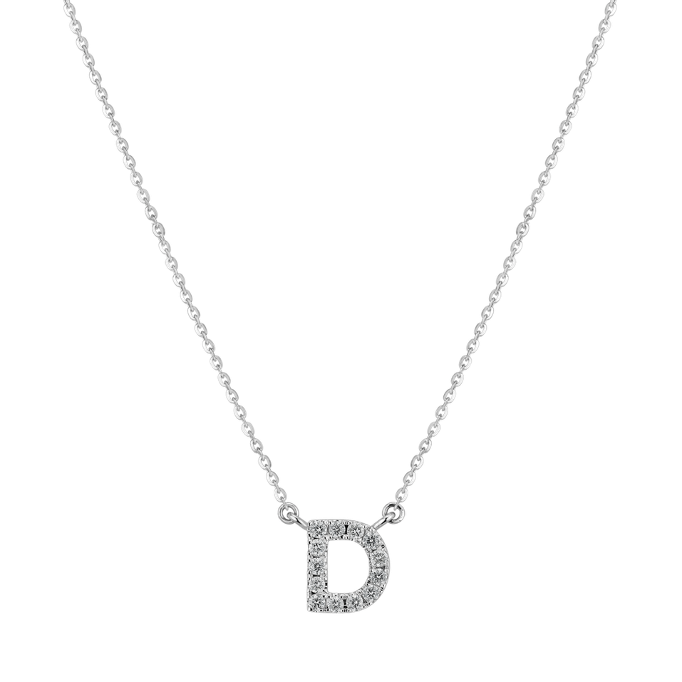 Diamond necklace Shiny Alphabet