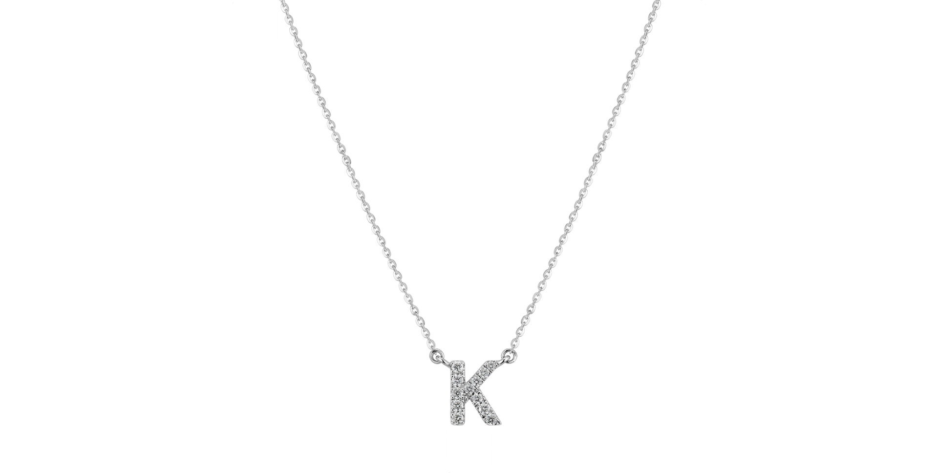 Diamond necklace Shiny Alphabet