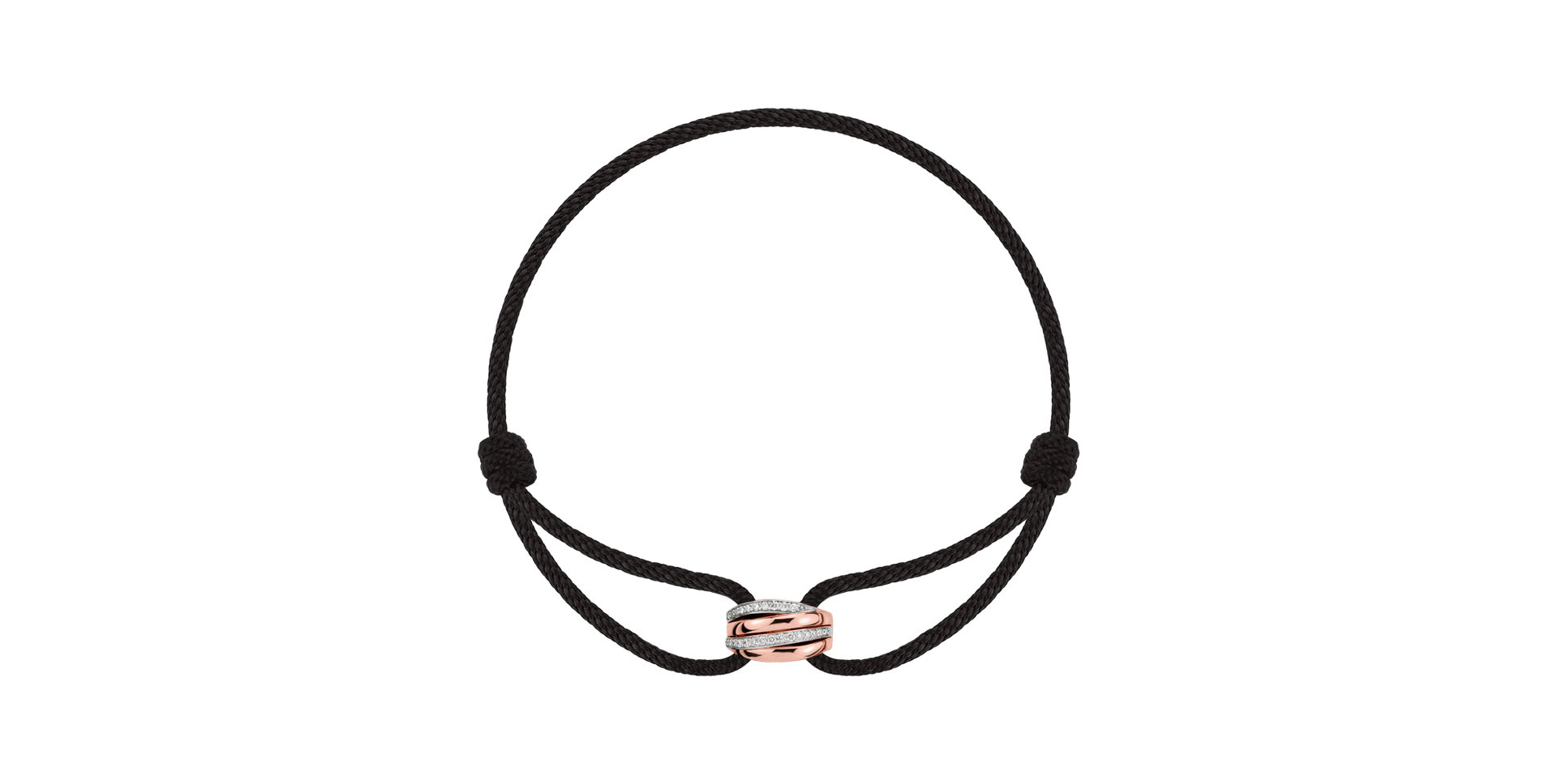 14ct rose and white gold diamond bracelet Tiestra