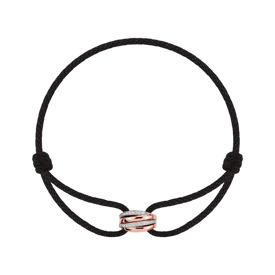 14ct rose and white gold diamond bracelet Tiestra